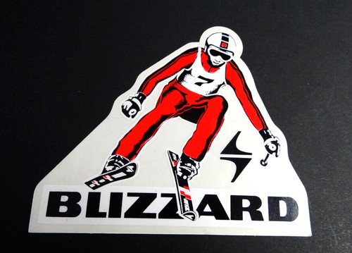 Werbe aufkleber blizzard ski - blizzard,